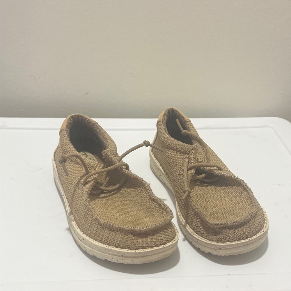 Youth Hey Dude Tan Loafers